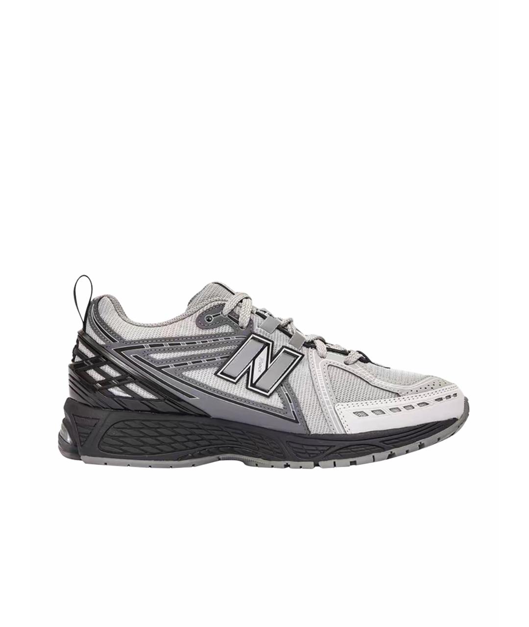 NEW BALANCE Антрацитовые текстильные низкие кроссовки / кеды, фото 1