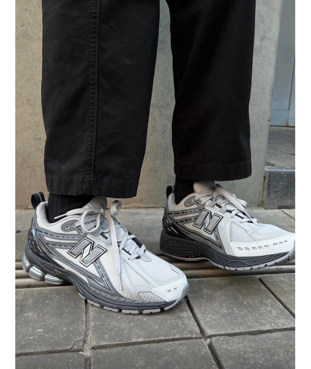 NEW BALANCE Антрацитовые текстильные низкие кроссовки / кеды, фото 5