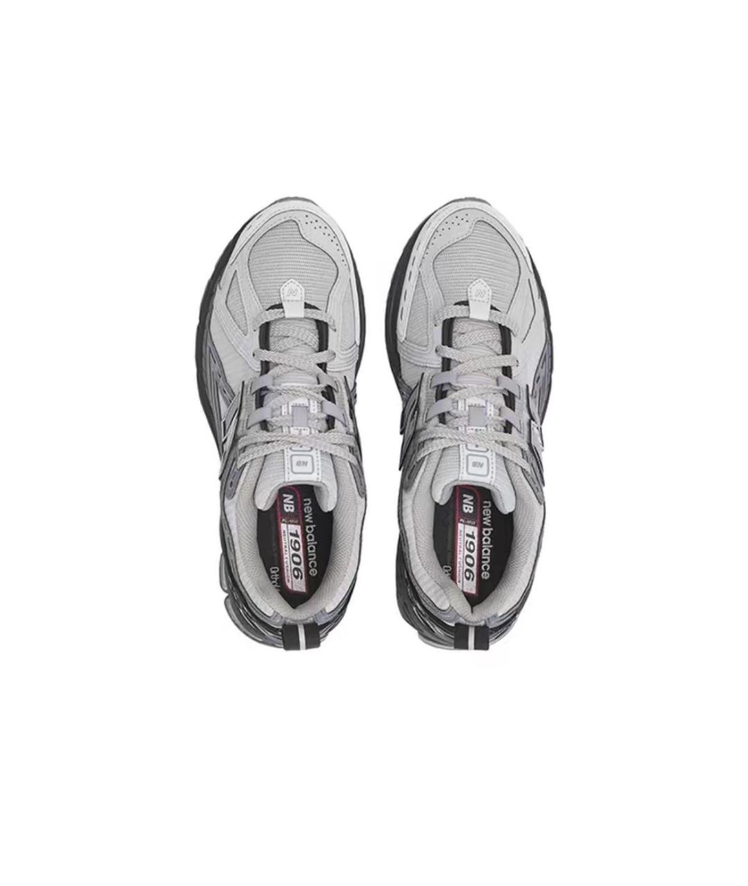 NEW BALANCE Антрацитовые текстильные низкие кроссовки / кеды, фото 3