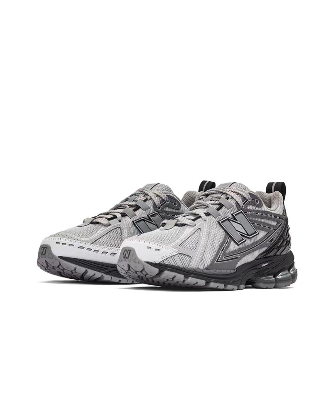 NEW BALANCE Антрацитовые текстильные низкие кроссовки / кеды, фото 2