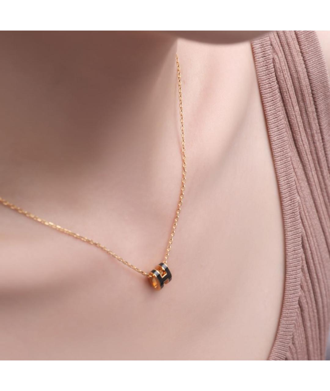 HERMES Черная подвеска, фото 4