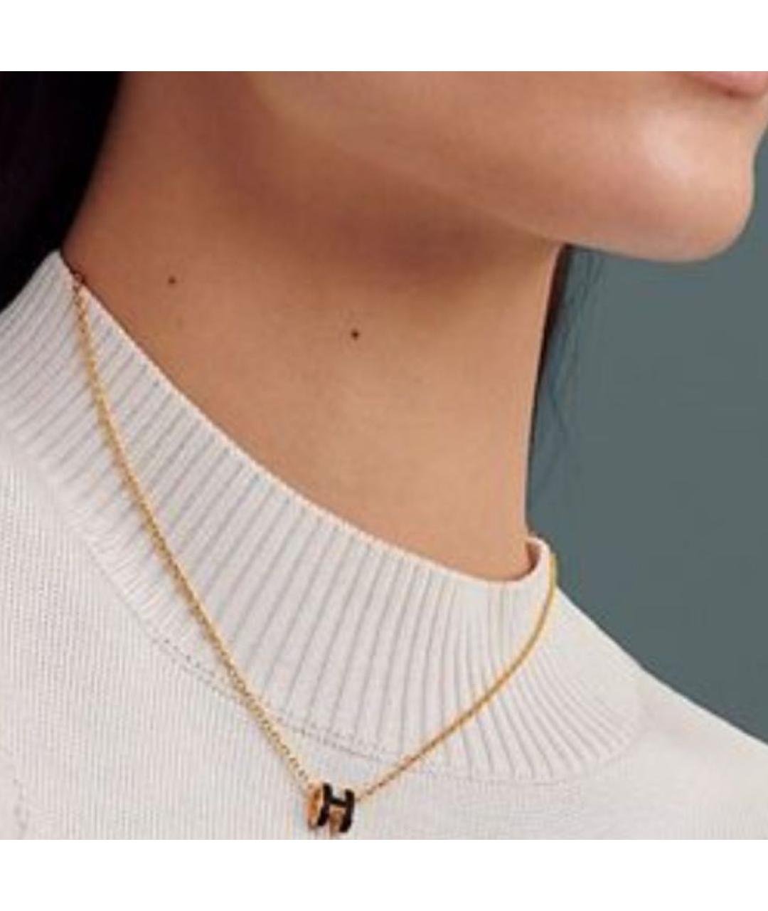 HERMES Черная подвеска, фото 5