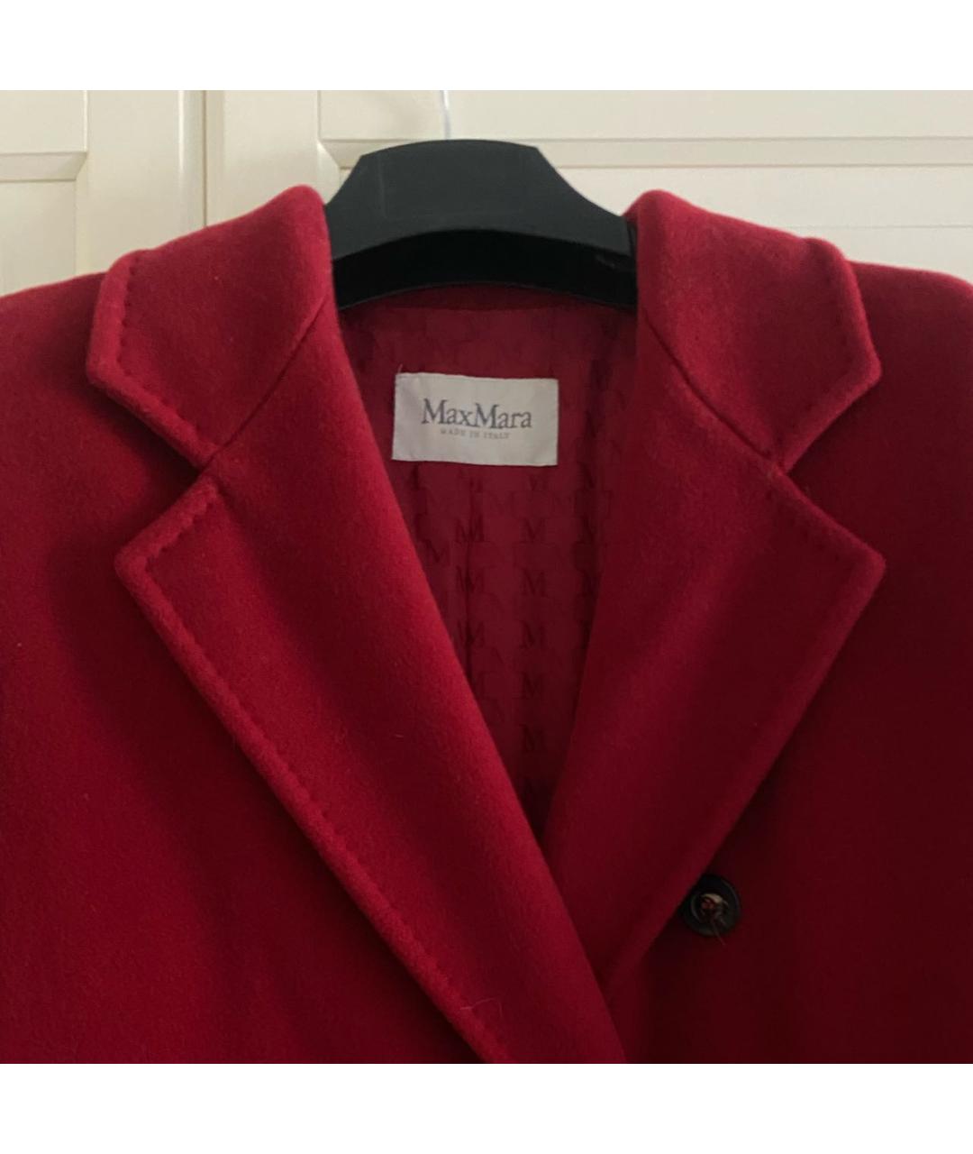 MAX MARA Красное шерстяное пальто, фото 2