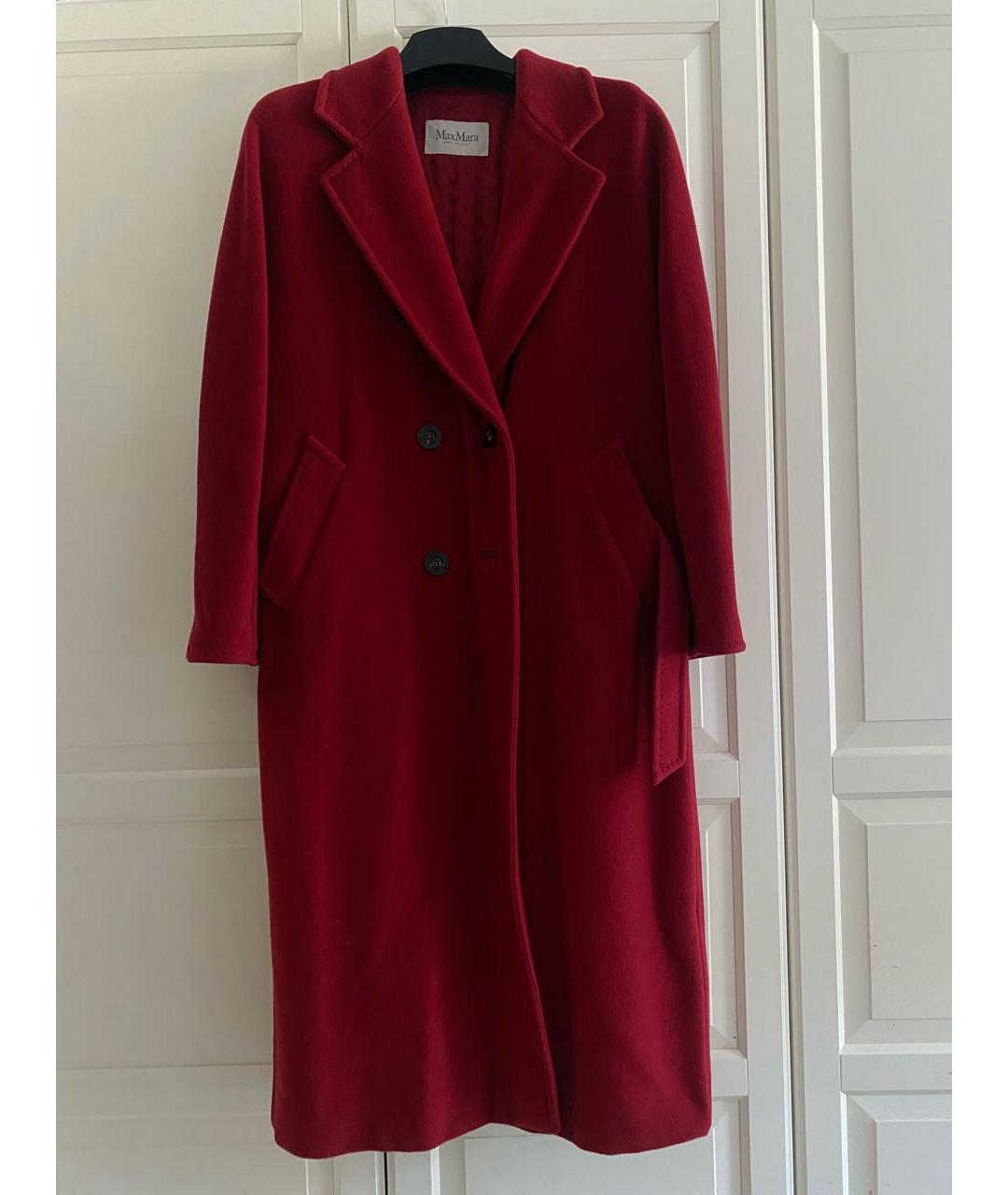 MAX MARA Красное шерстяное пальто, фото 7