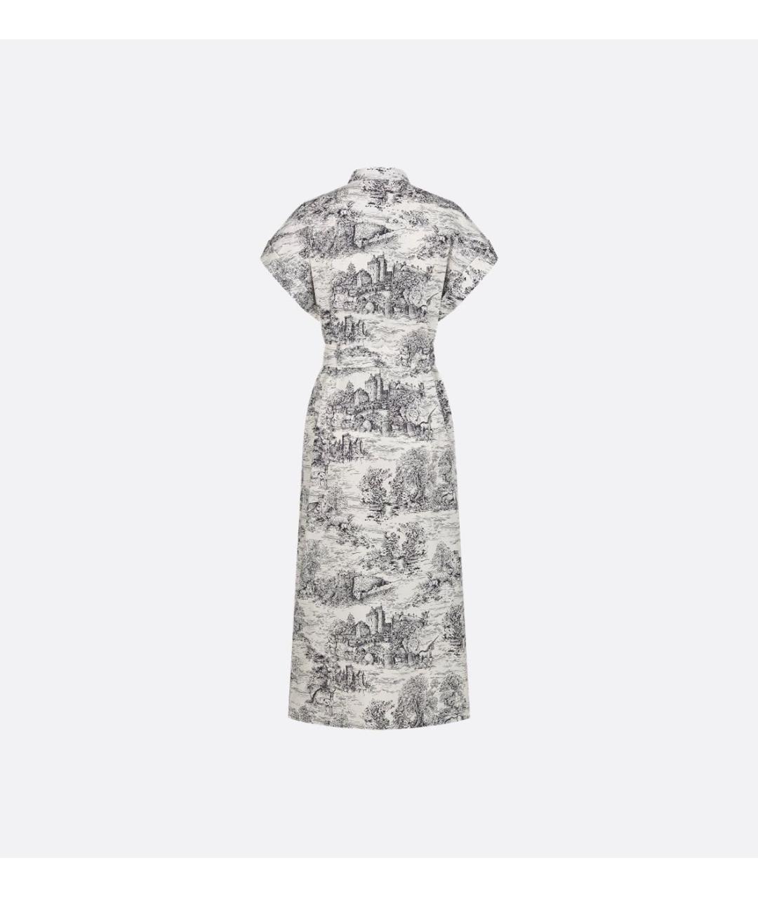 CHRISTIAN DIOR Мульти хлопковое повседневное платье, фото 2