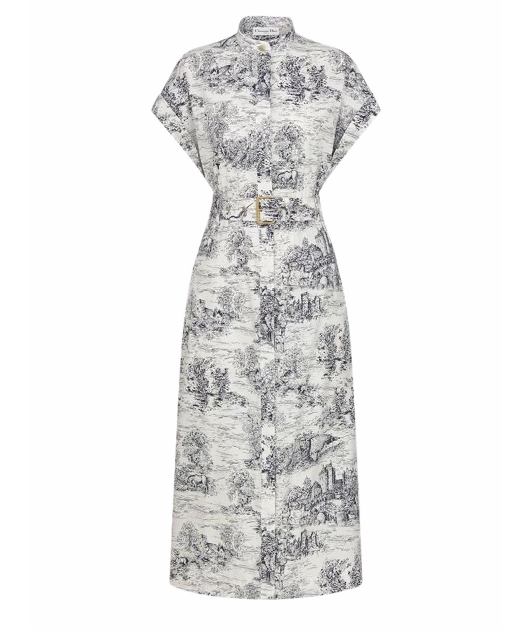 CHRISTIAN DIOR Мульти хлопковое повседневное платье, фото 1