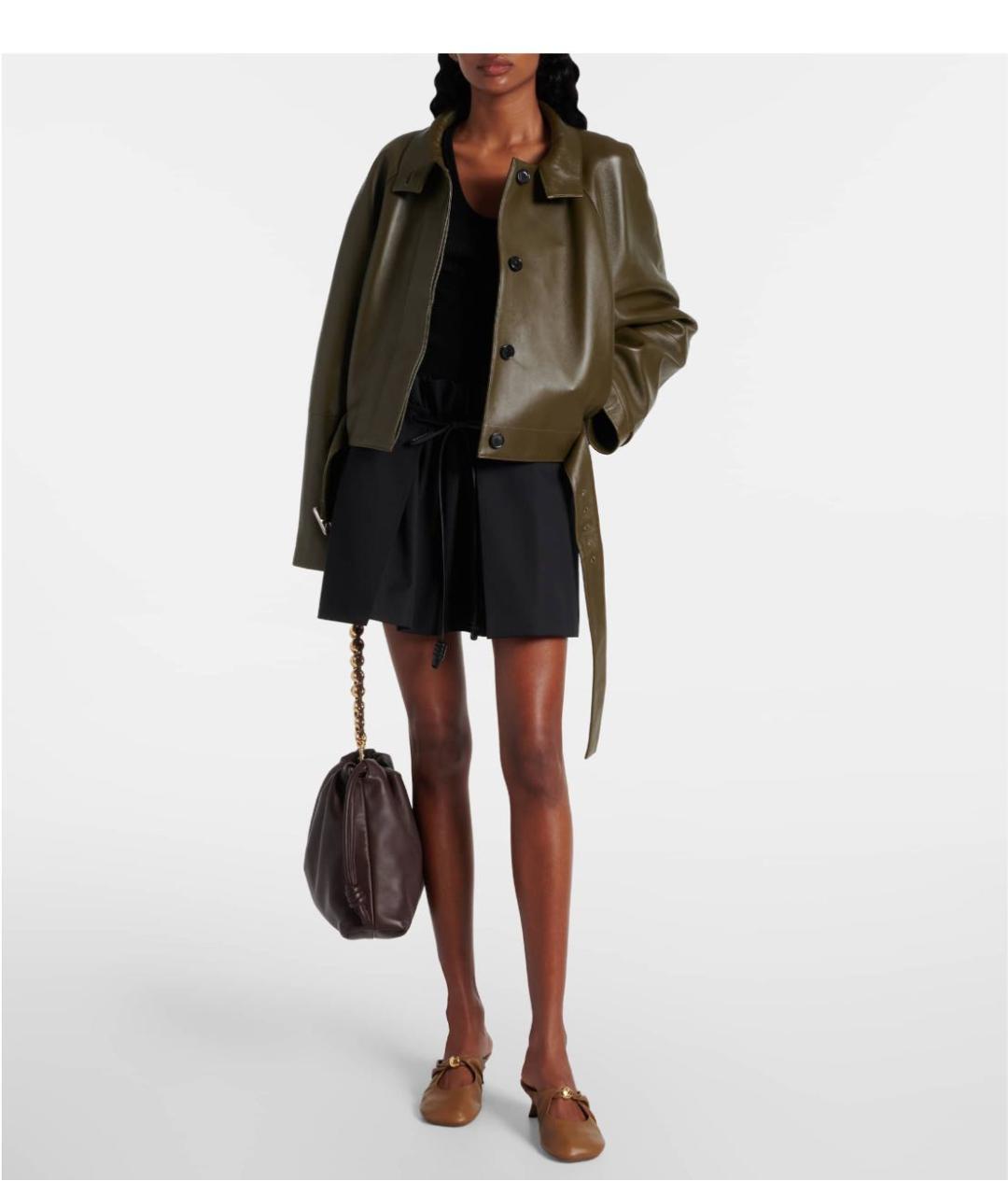 LOEWE Черная хлопковая юбка мини, фото 2