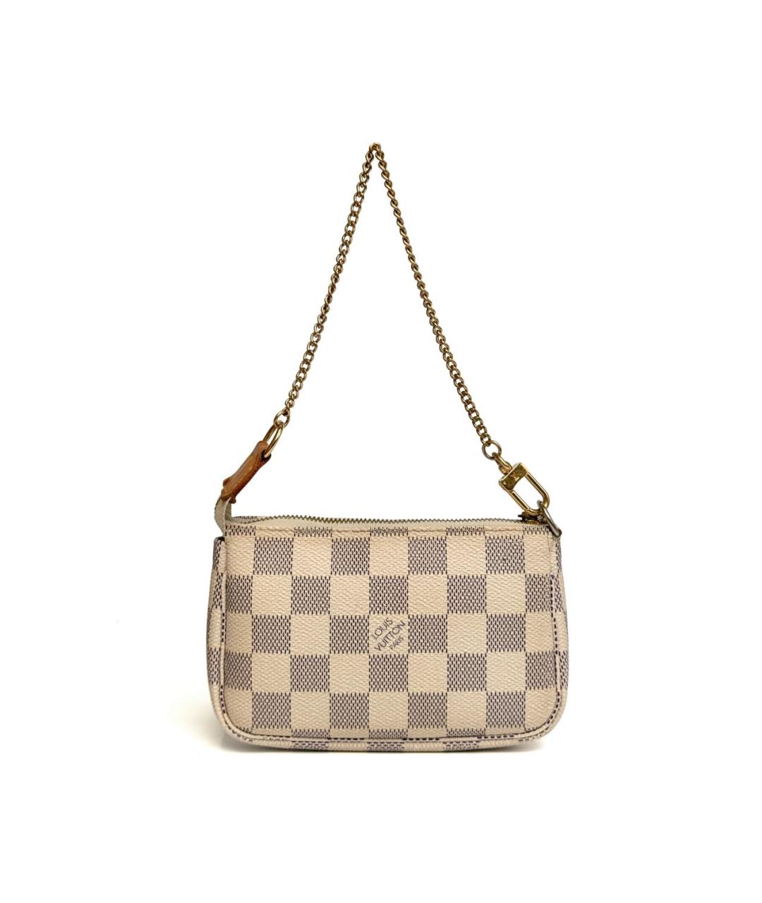 LOUIS VUITTON Бежевая кожаная сумка с короткими ручками, фото 1