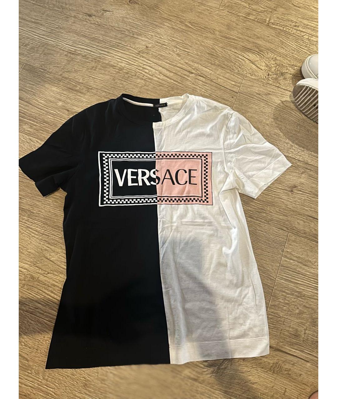 VERSACE Белая хлопковая футболка, фото 6