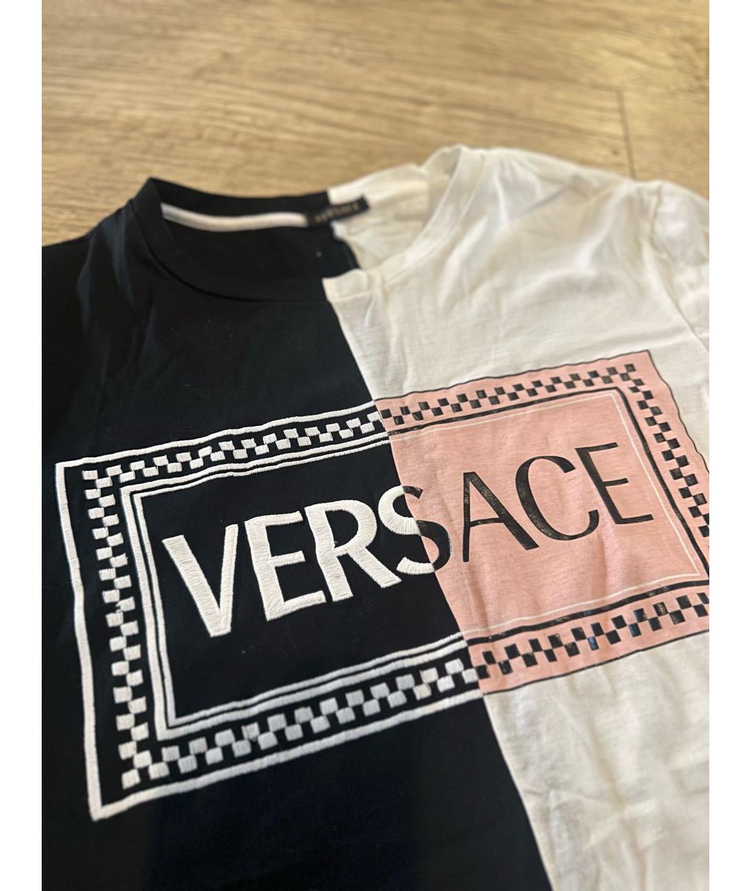 VERSACE Белая хлопковая футболка, фото 3