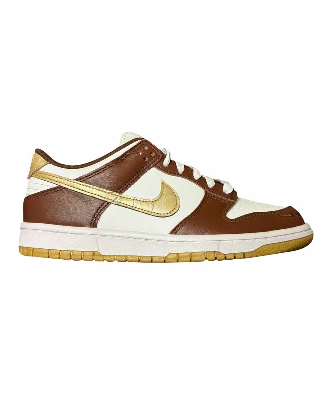 NIKE Коричневые кожаные кроссовки, фото 1
