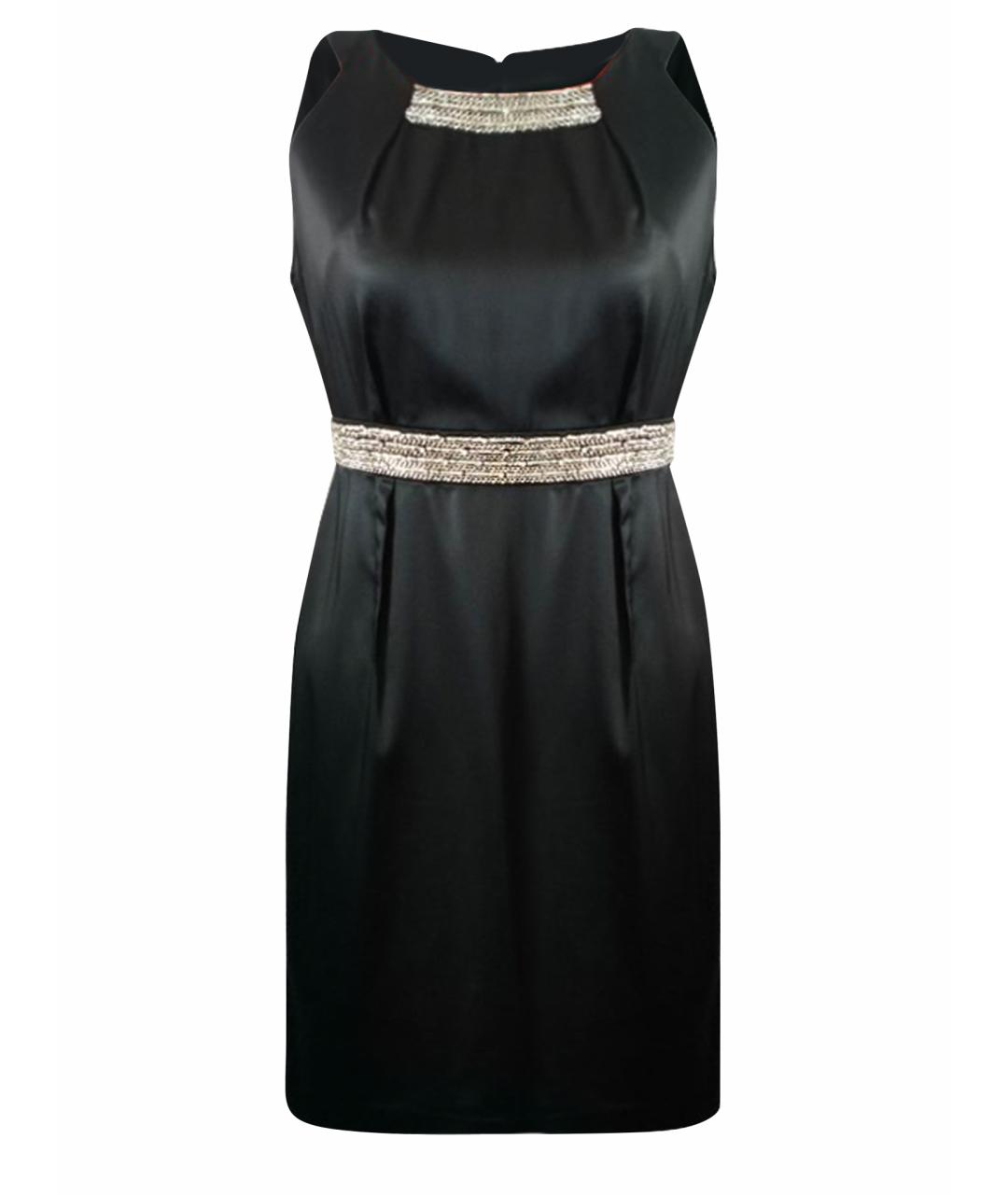CALVIN KLEIN Черное полиэстеровое коктейльное платье, фото 1