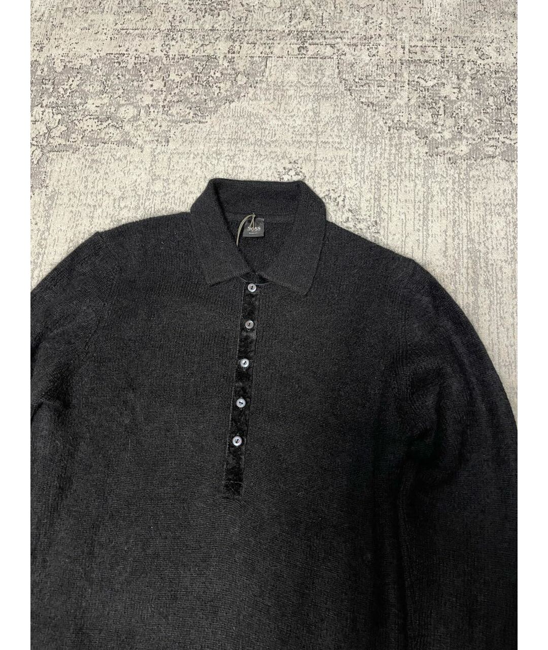 HUGO BOSS Черный шерстяной джемпер / свитер, фото 2