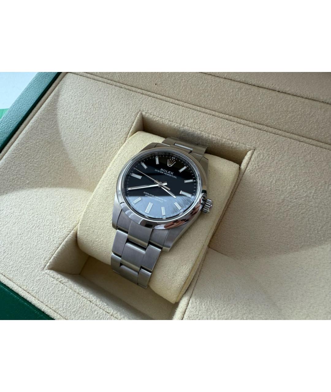 ROLEX Черные часы, фото 2