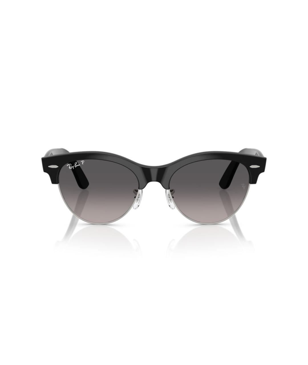 RAY BAN Черные пластиковые солнцезащитные очки, фото 4