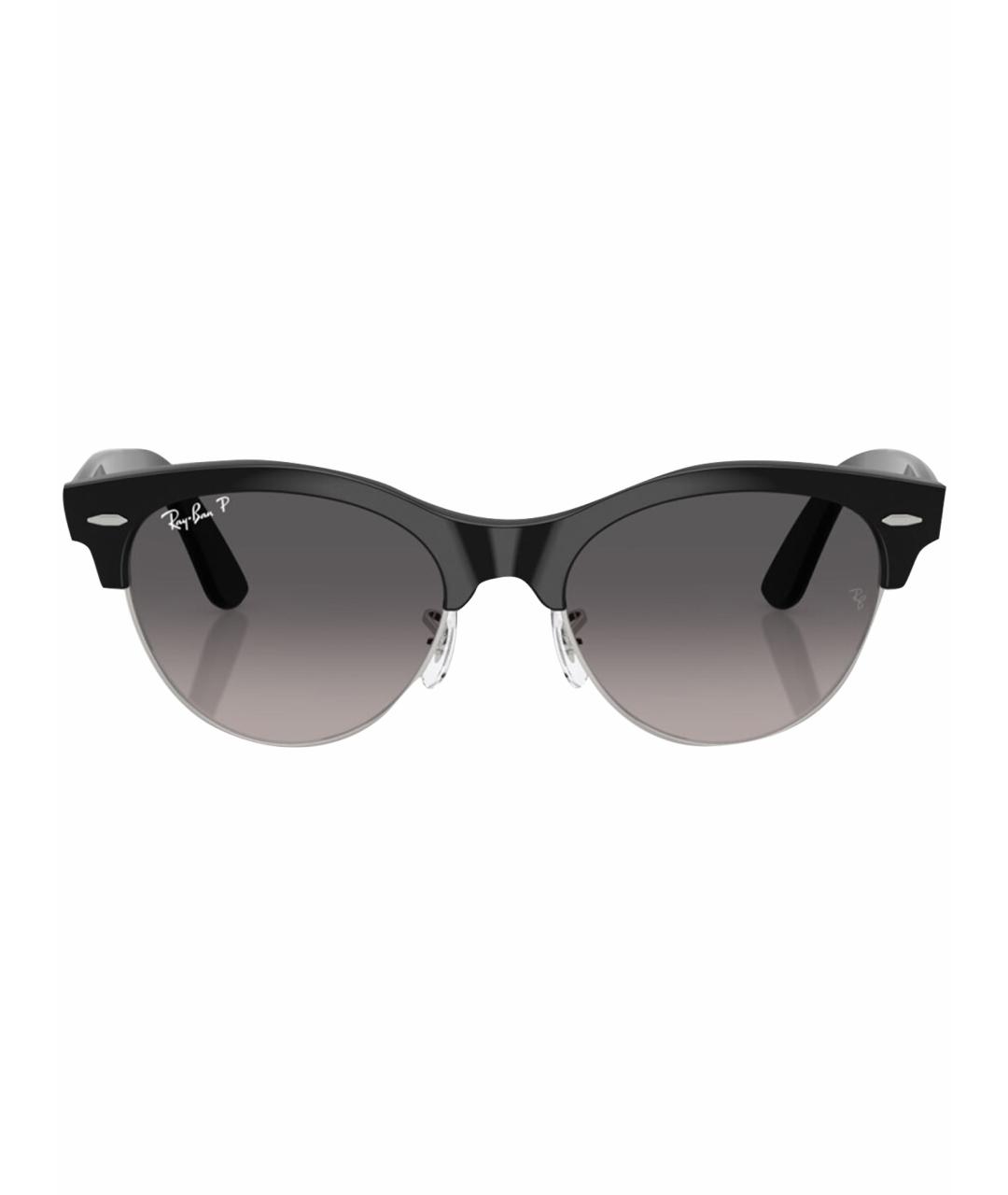 RAY BAN Черные пластиковые солнцезащитные очки, фото 1