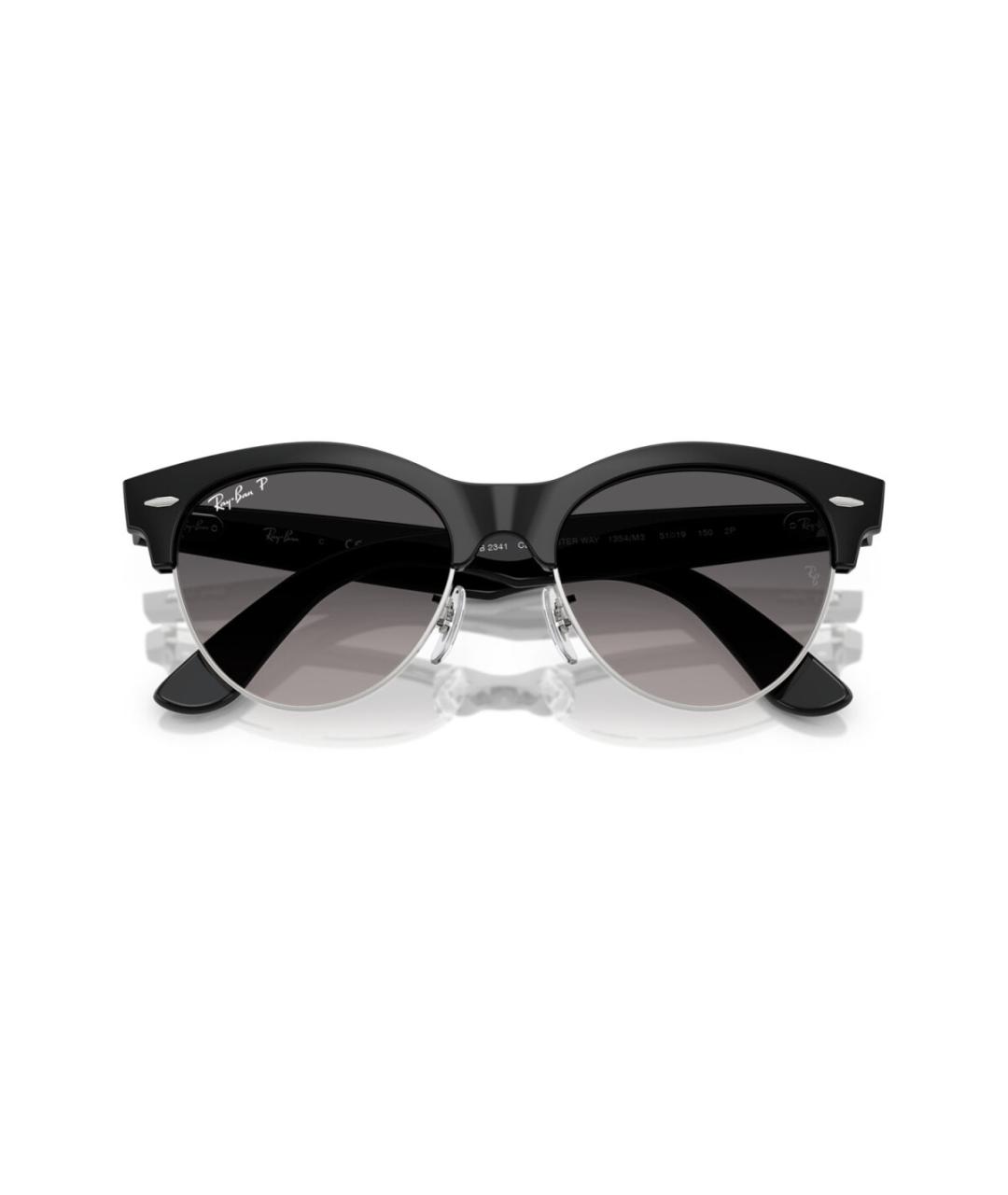 RAY BAN Черные пластиковые солнцезащитные очки, фото 5