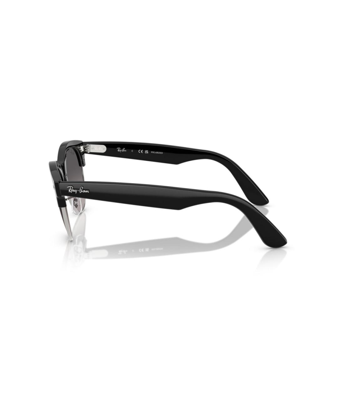 RAY BAN Черные пластиковые солнцезащитные очки, фото 3