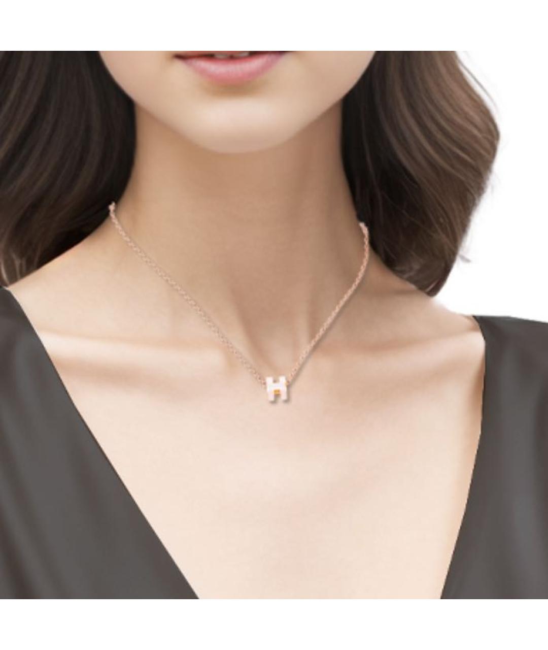 HERMES Розовая подвеска, фото 5