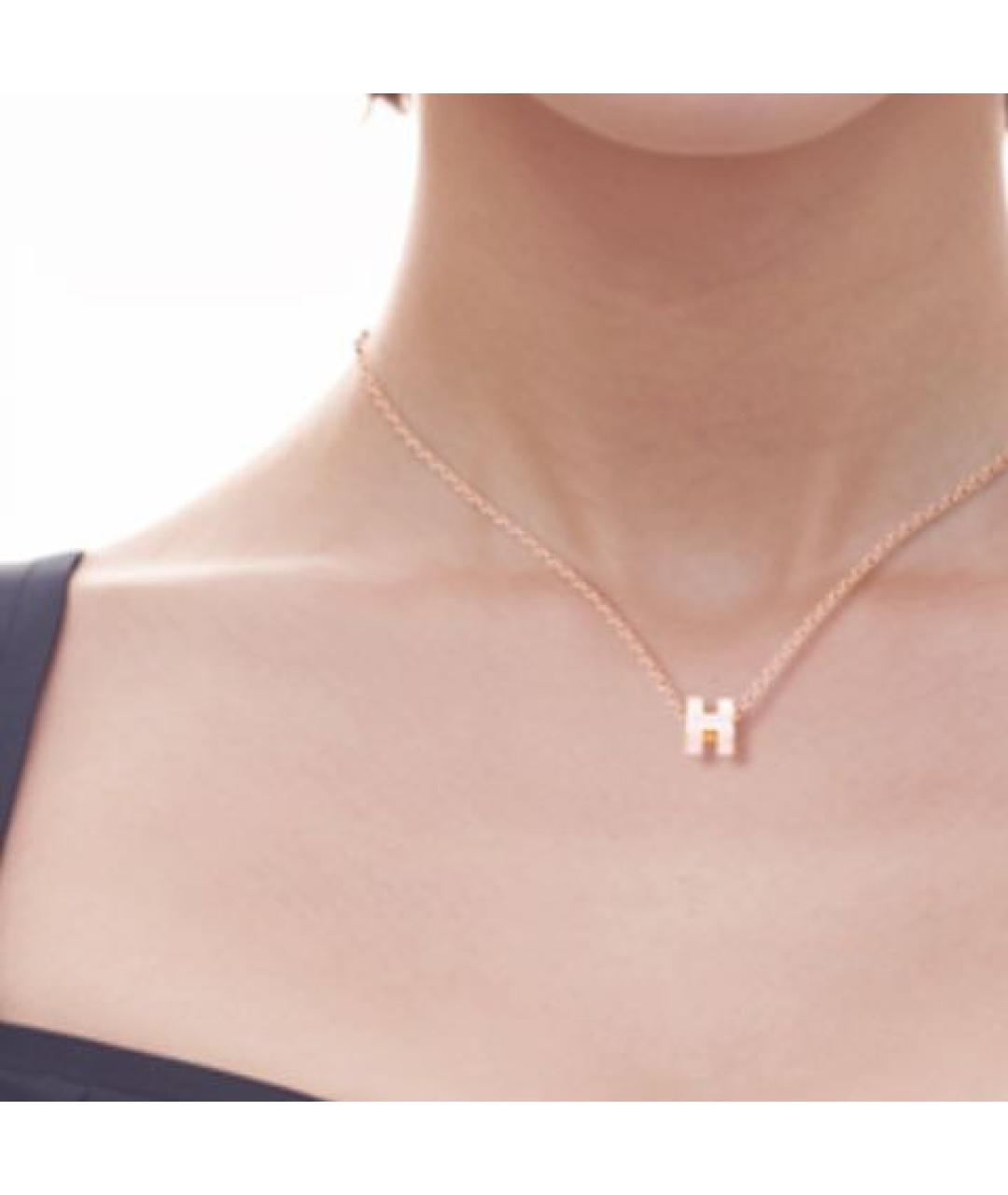 HERMES Розовая подвеска, фото 4