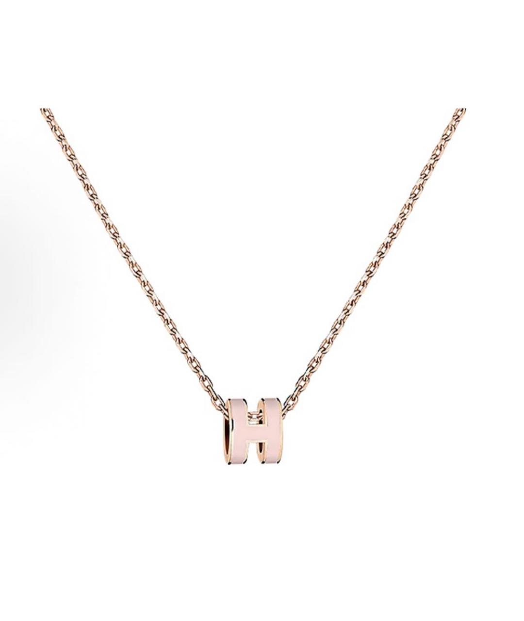 HERMES Розовая подвеска, фото 6