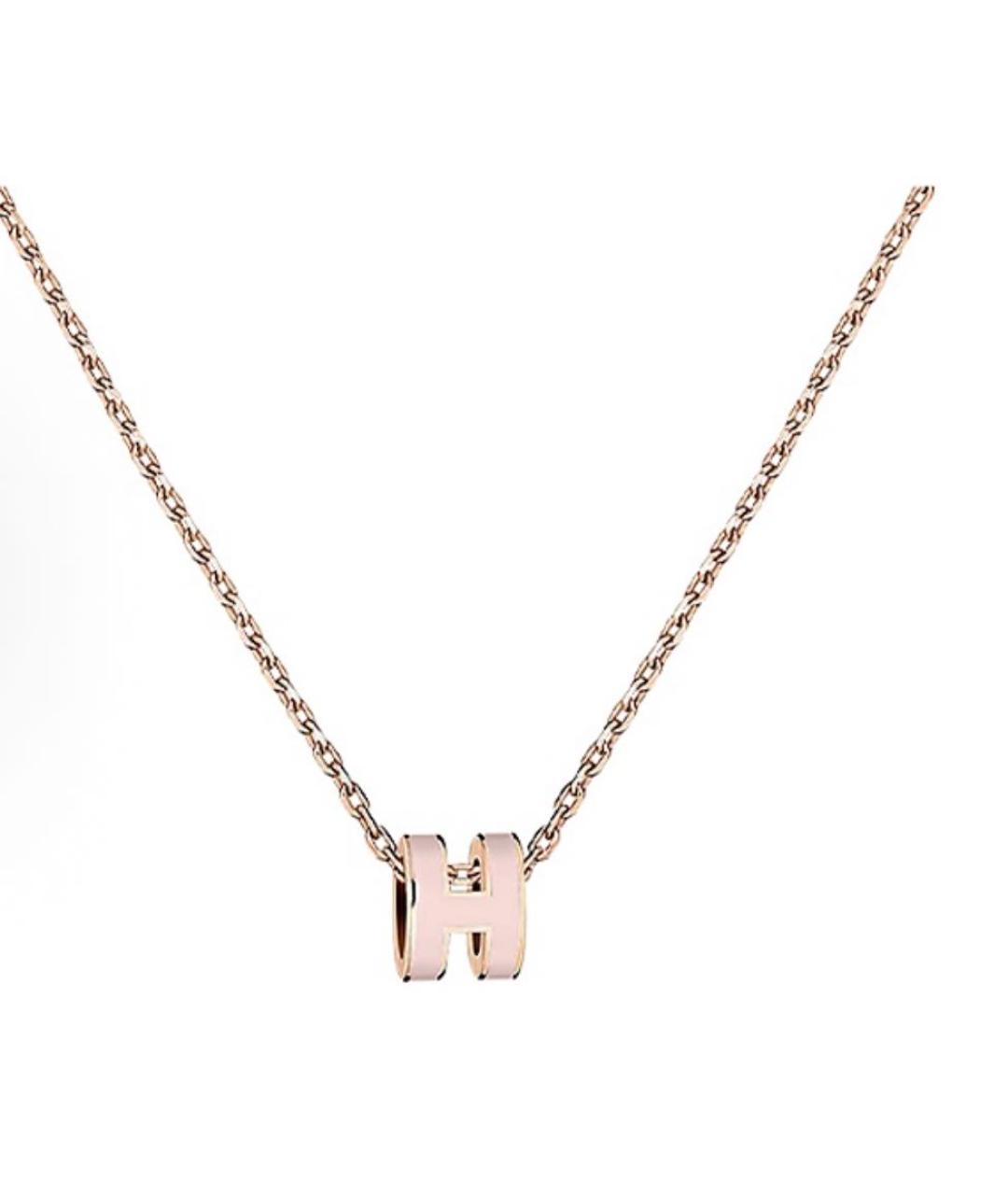 HERMES Розовая подвеска, фото 2
