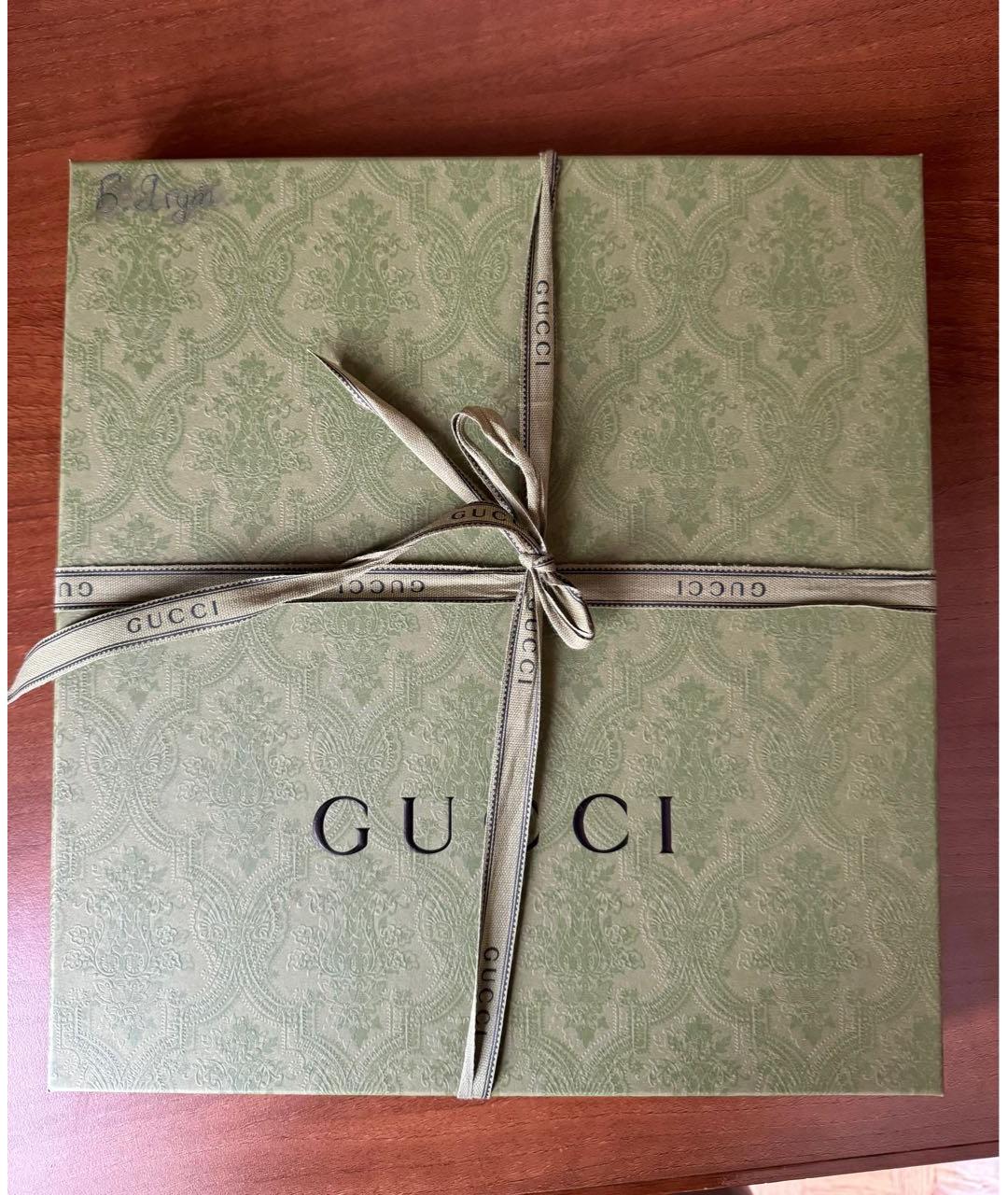 GUCCI Серебрянный шерстяной платок, фото 4