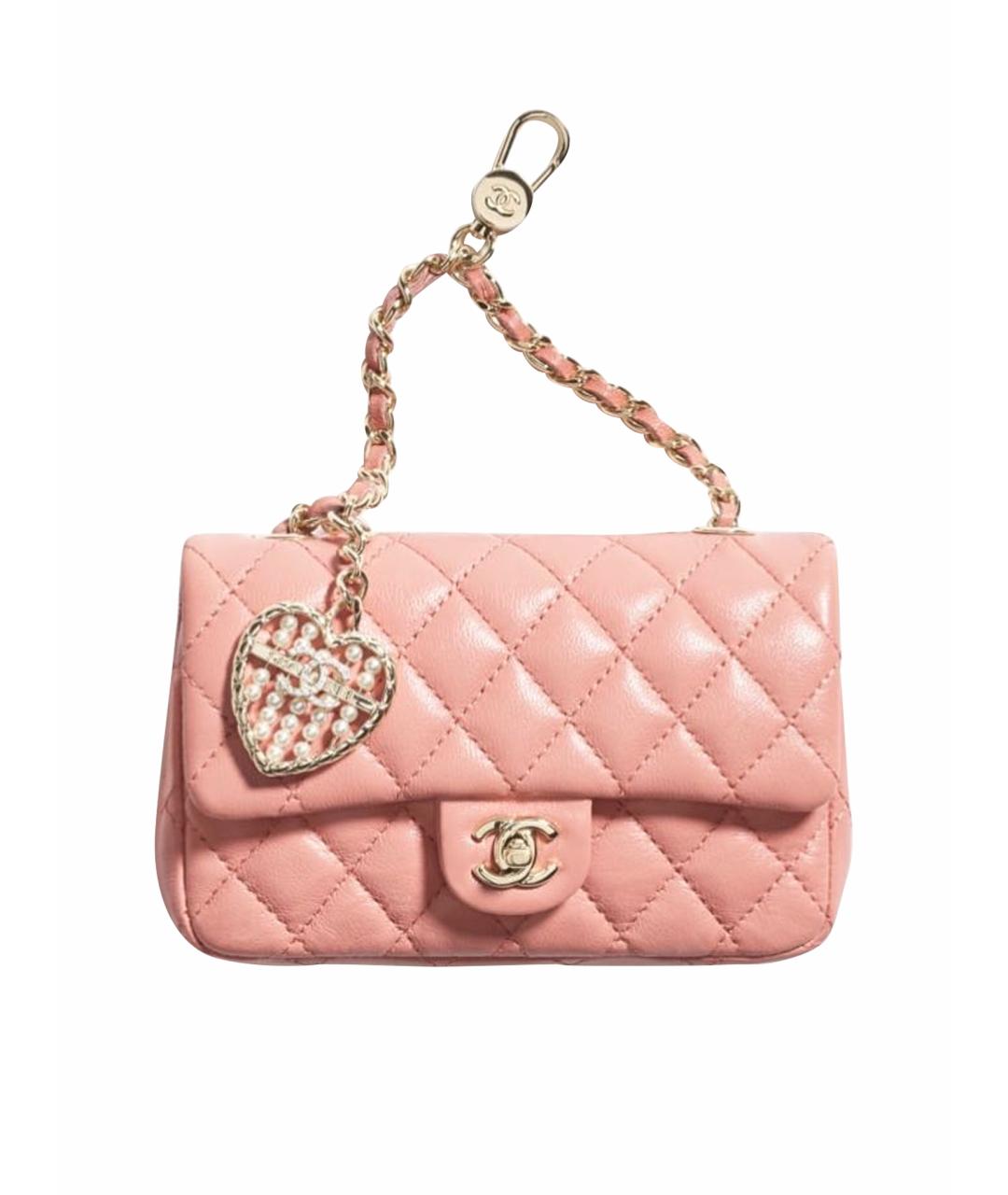 CHANEL Коралловый кожаный кошелек, фото 1