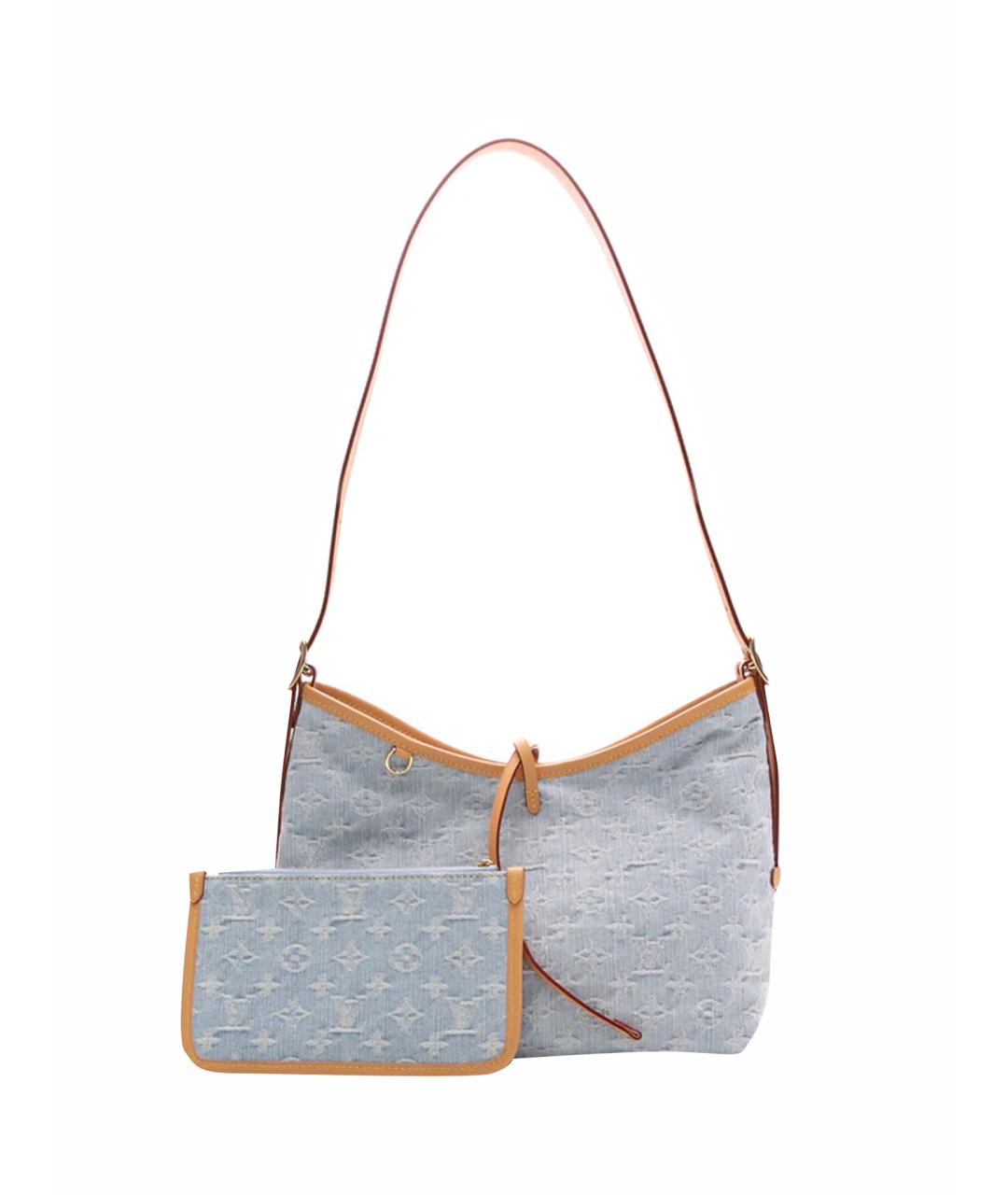LOUIS VUITTON Голубая деним сумка тоут, фото 1