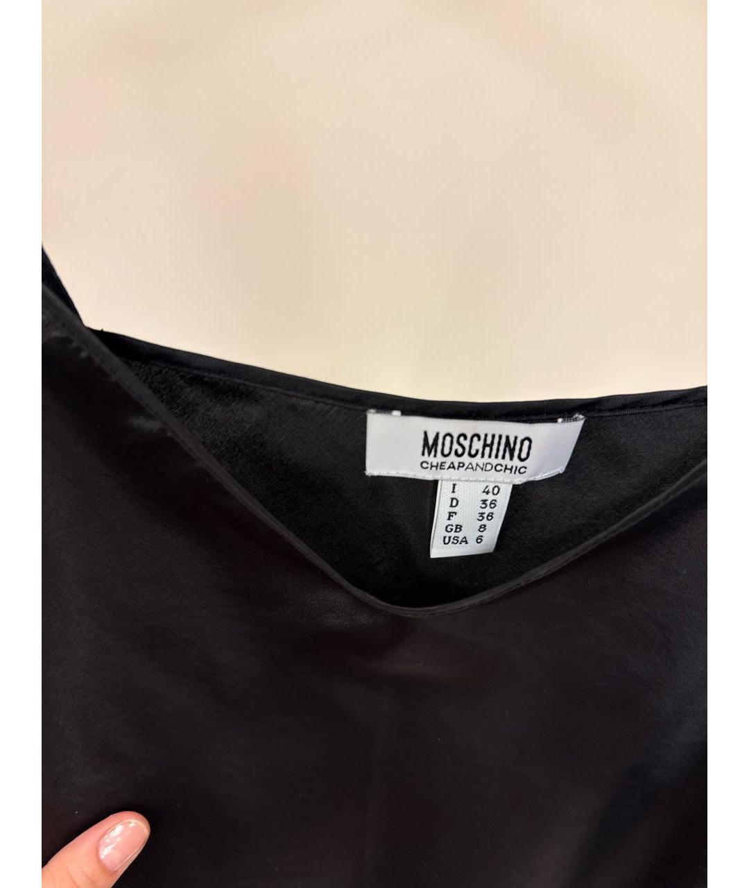MOSCHINO Мульти шелковая блузы, фото 5