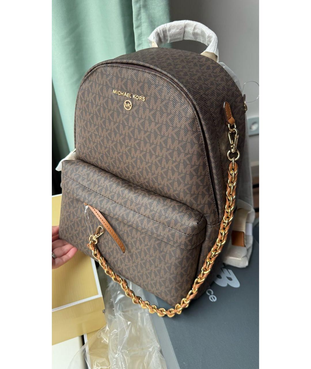 MICHAEL KORS Коричневый рюкзак, фото 8