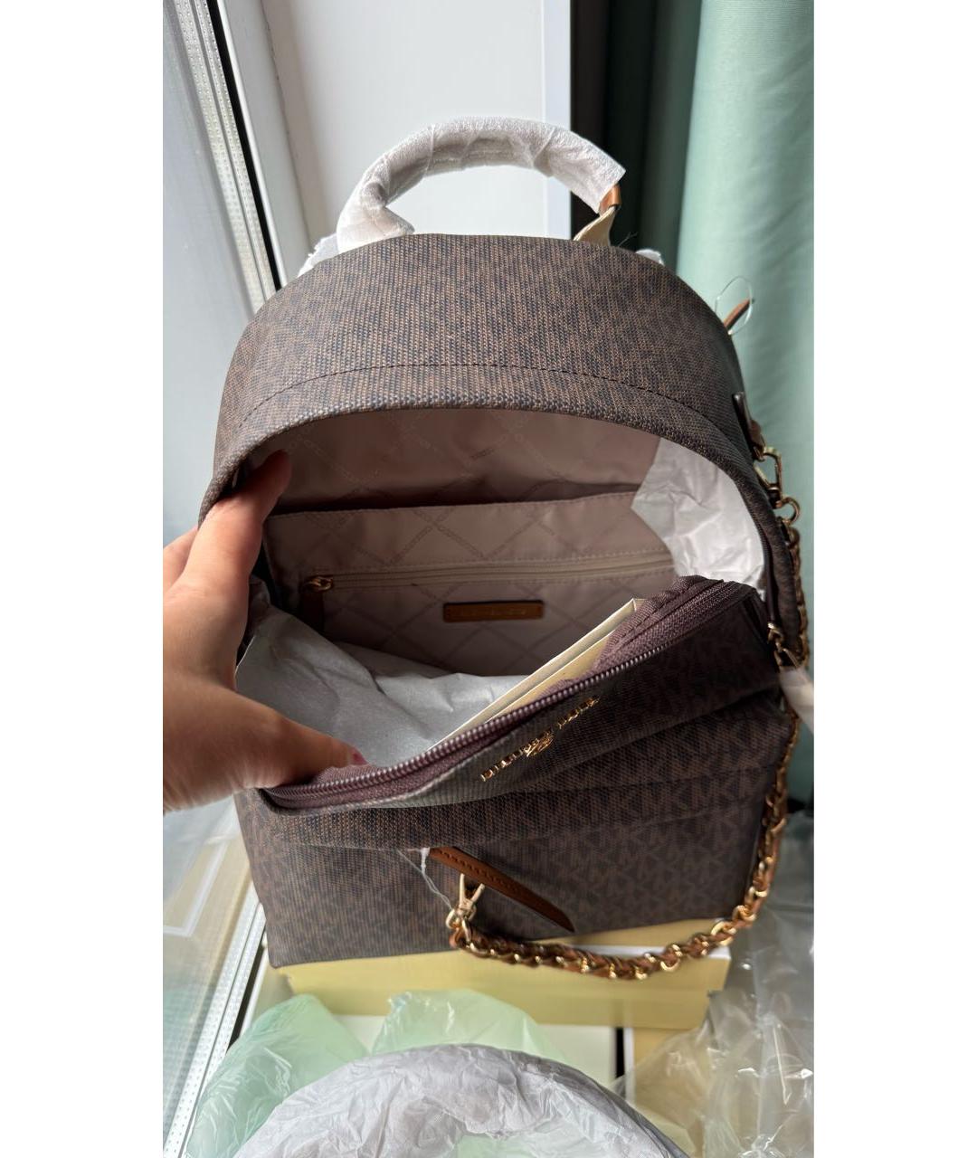 MICHAEL KORS Коричневый рюкзак, фото 6