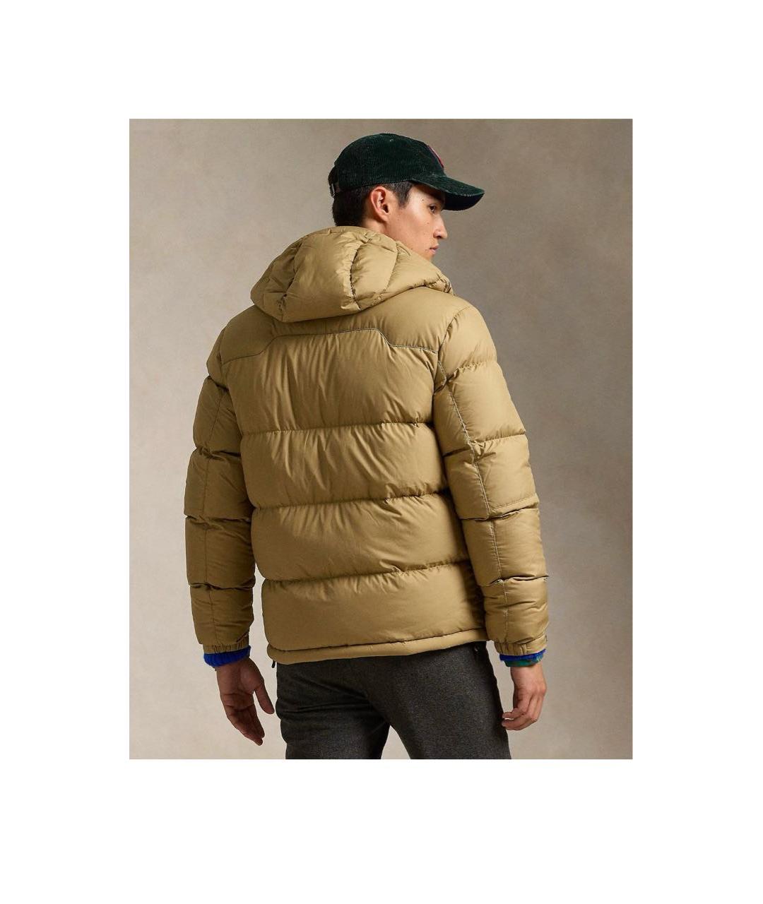 POLO RALPH LAUREN Хаки полиэстеровый пуховик, фото 2