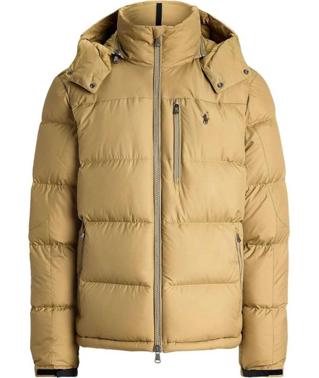 POLO RALPH LAUREN Хаки полиэстеровый пуховик, фото 1