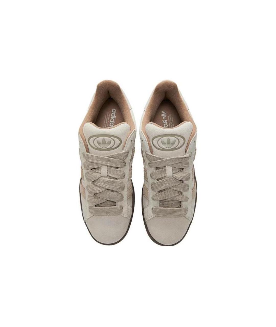 ADIDAS Бежевые замшевые кеды, фото 3