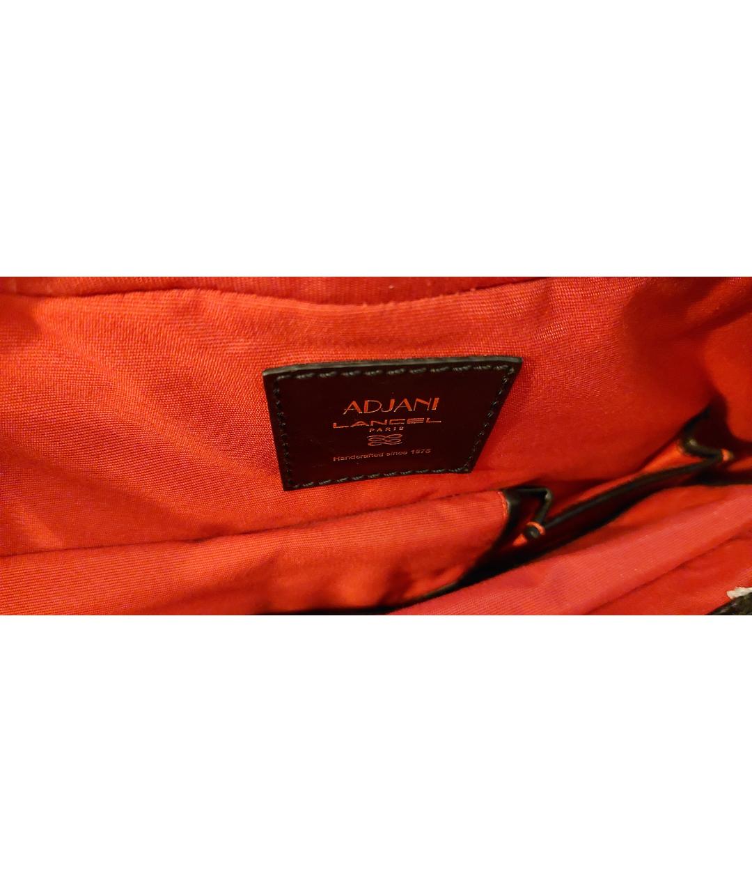 LANCEL Черная кожаная сумка с короткими ручками, фото 4