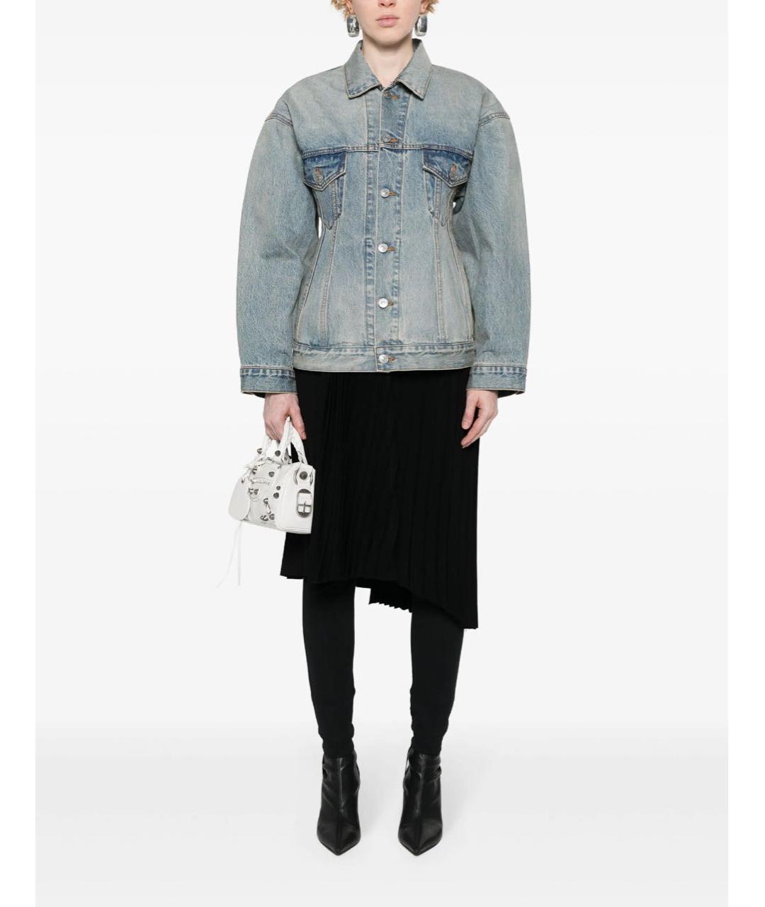 BALENCIAGA Голубая деним куртка, фото 4