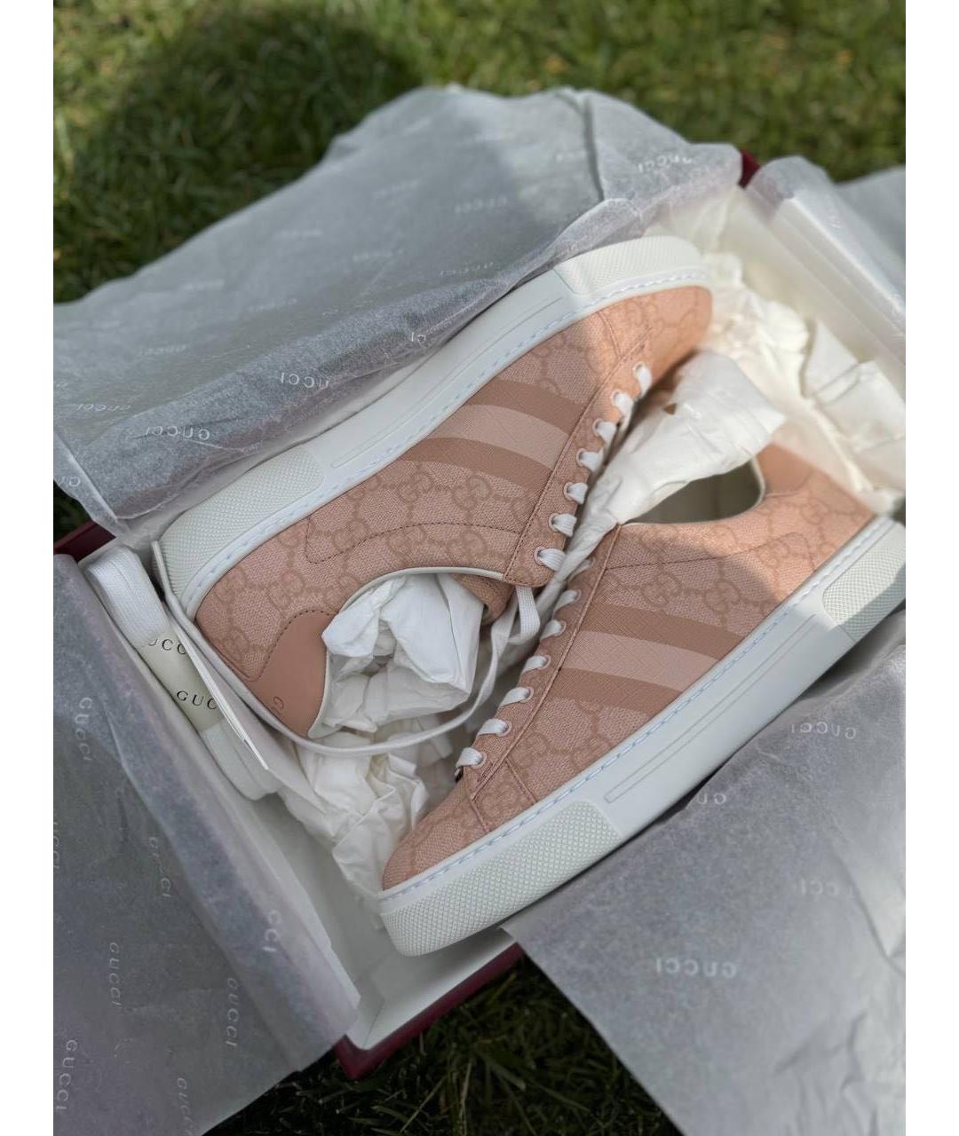 GUCCI Розовые кеды, фото 5