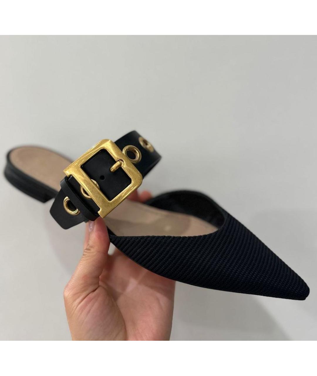 CHRISTIAN DIOR Черные балетки, фото 3