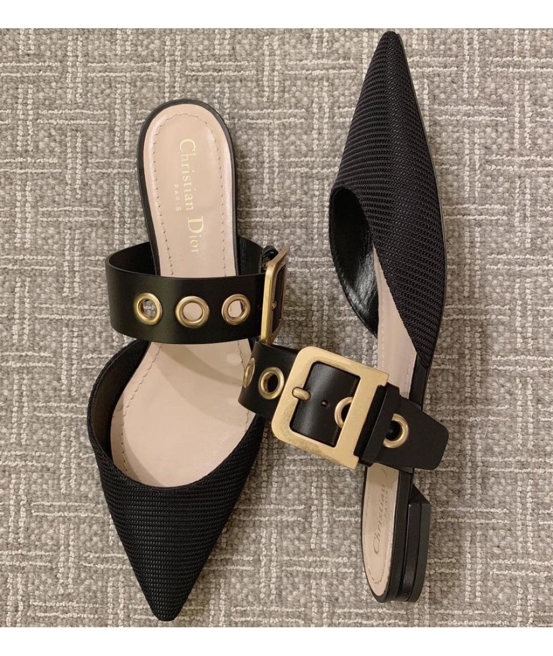 CHRISTIAN DIOR Черные балетки, фото 4