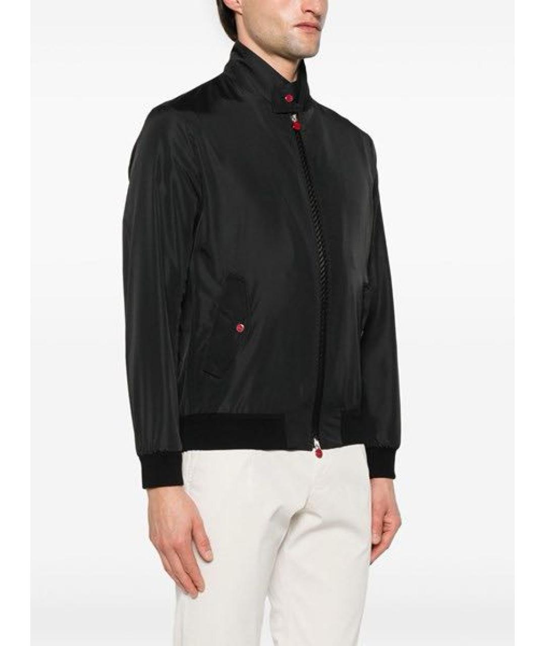 KITON Черная полиэстеровая куртка, фото 6