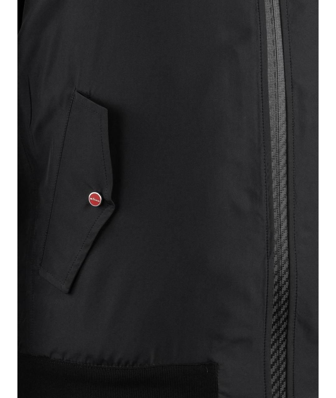 KITON Черная полиэстеровая куртка, фото 4