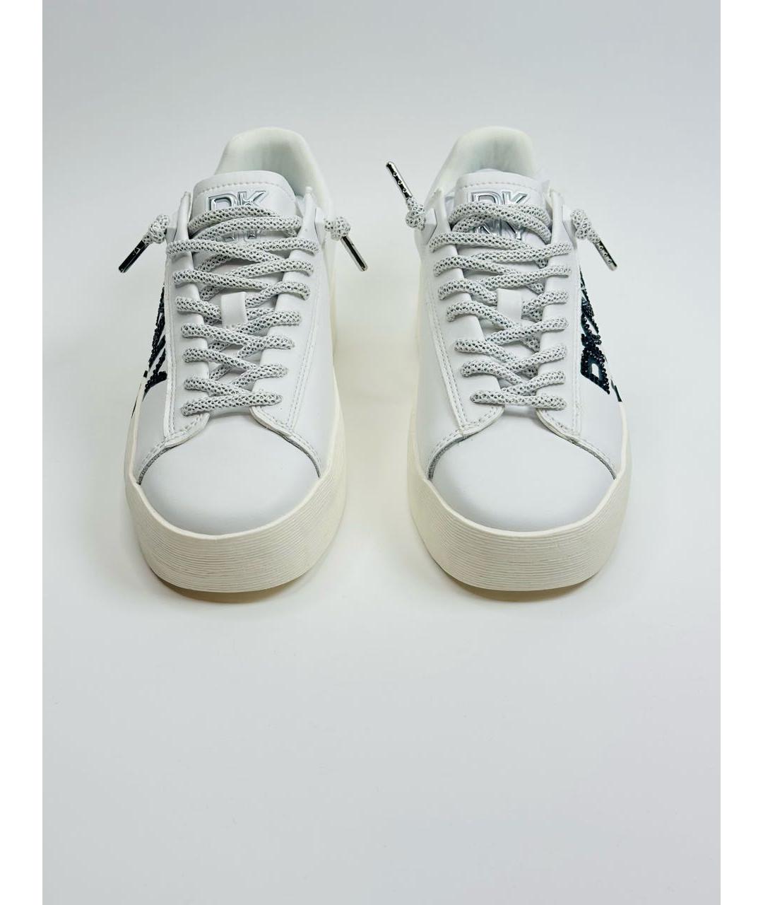 DKNY Белые кожаные кеды, фото 2