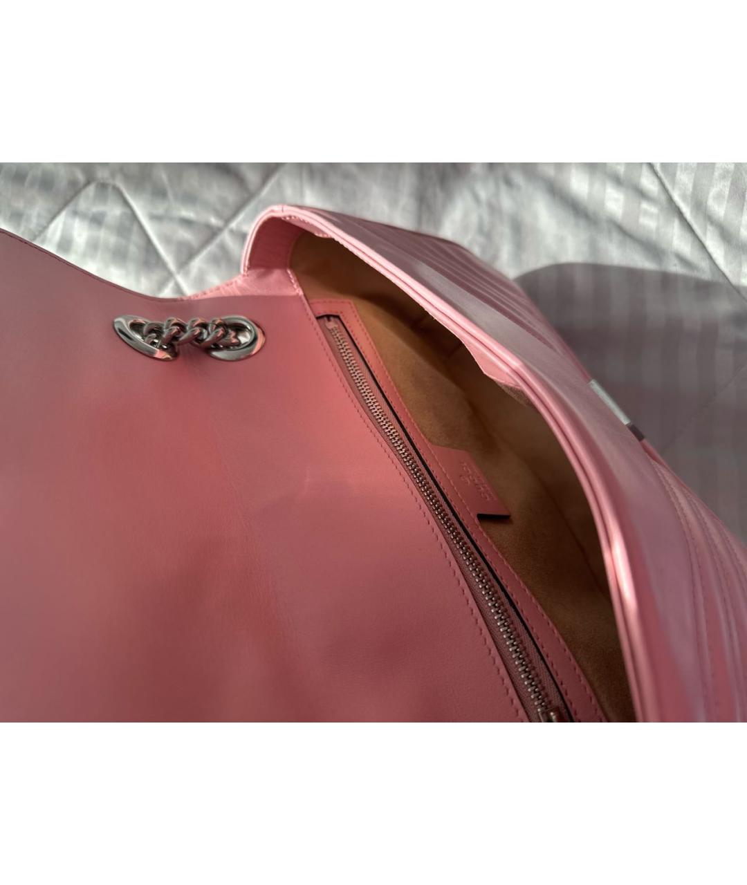 GUCCI Розовая кожаная поясная сумка, фото 4