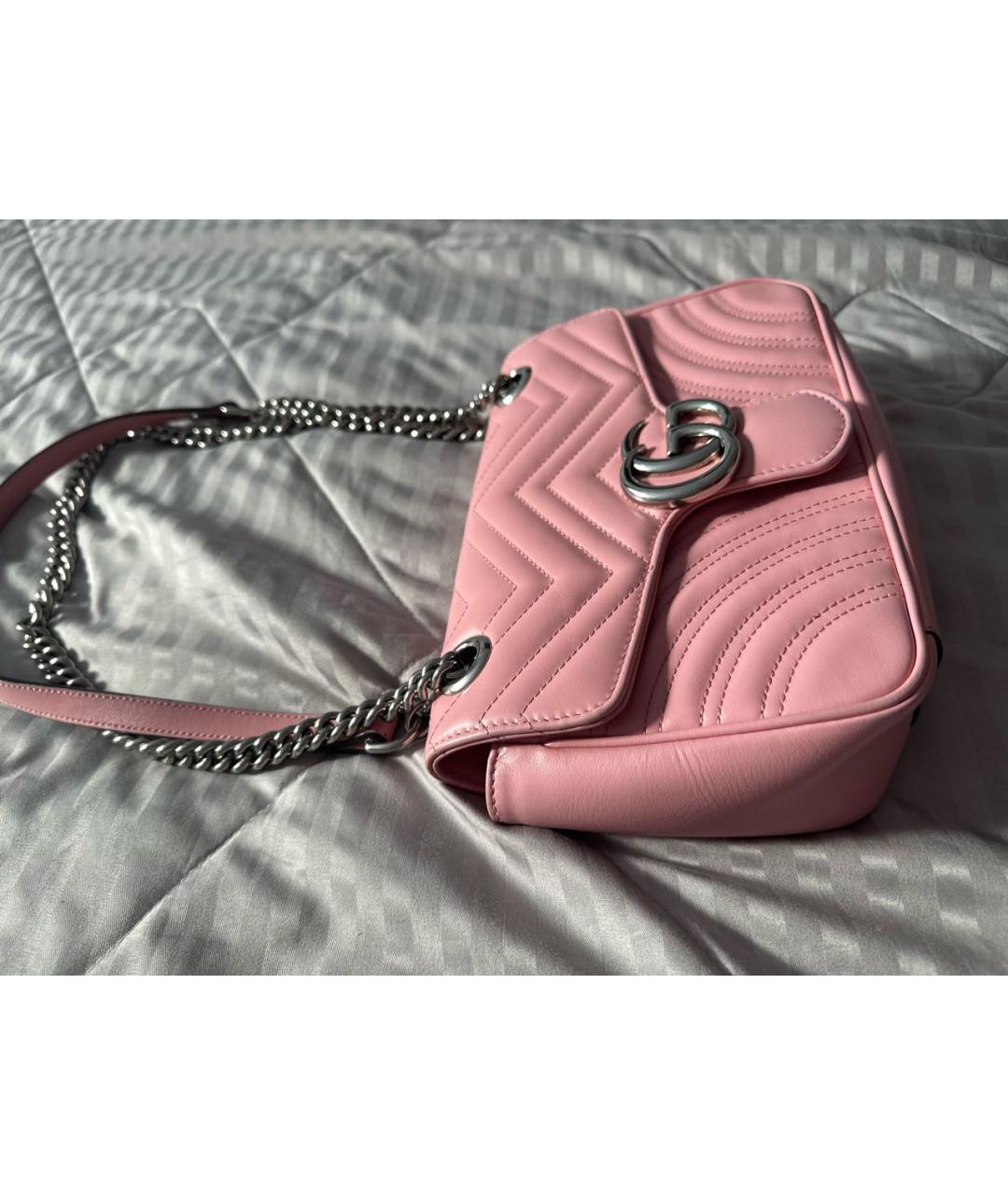 GUCCI Розовая кожаная поясная сумка, фото 2
