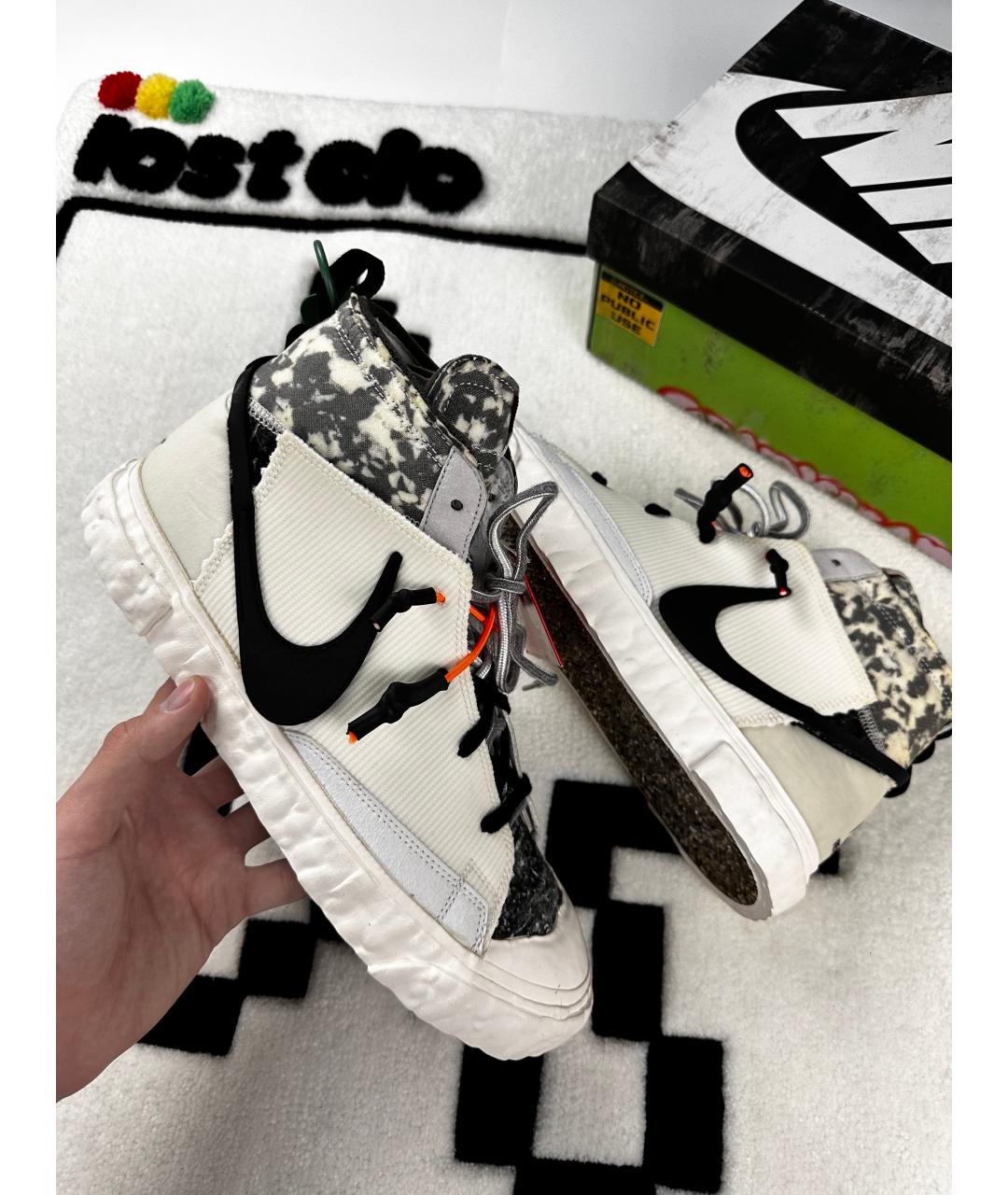 NIKE Белые высокие кроссовки / кеды, фото 5