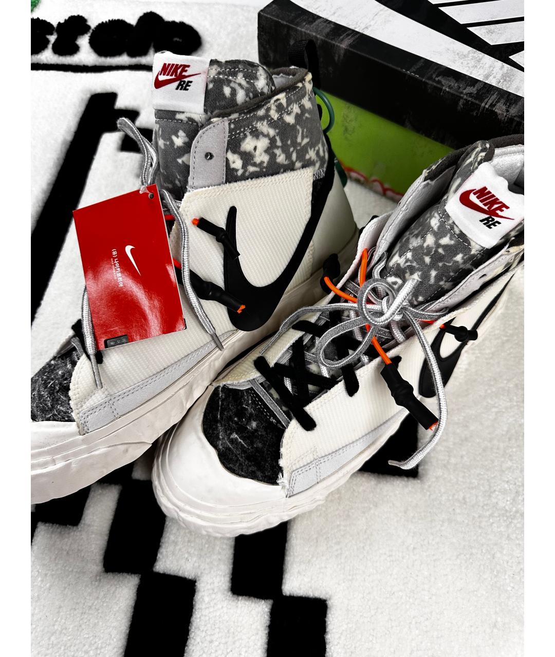 NIKE Белые высокие кроссовки / кеды, фото 2