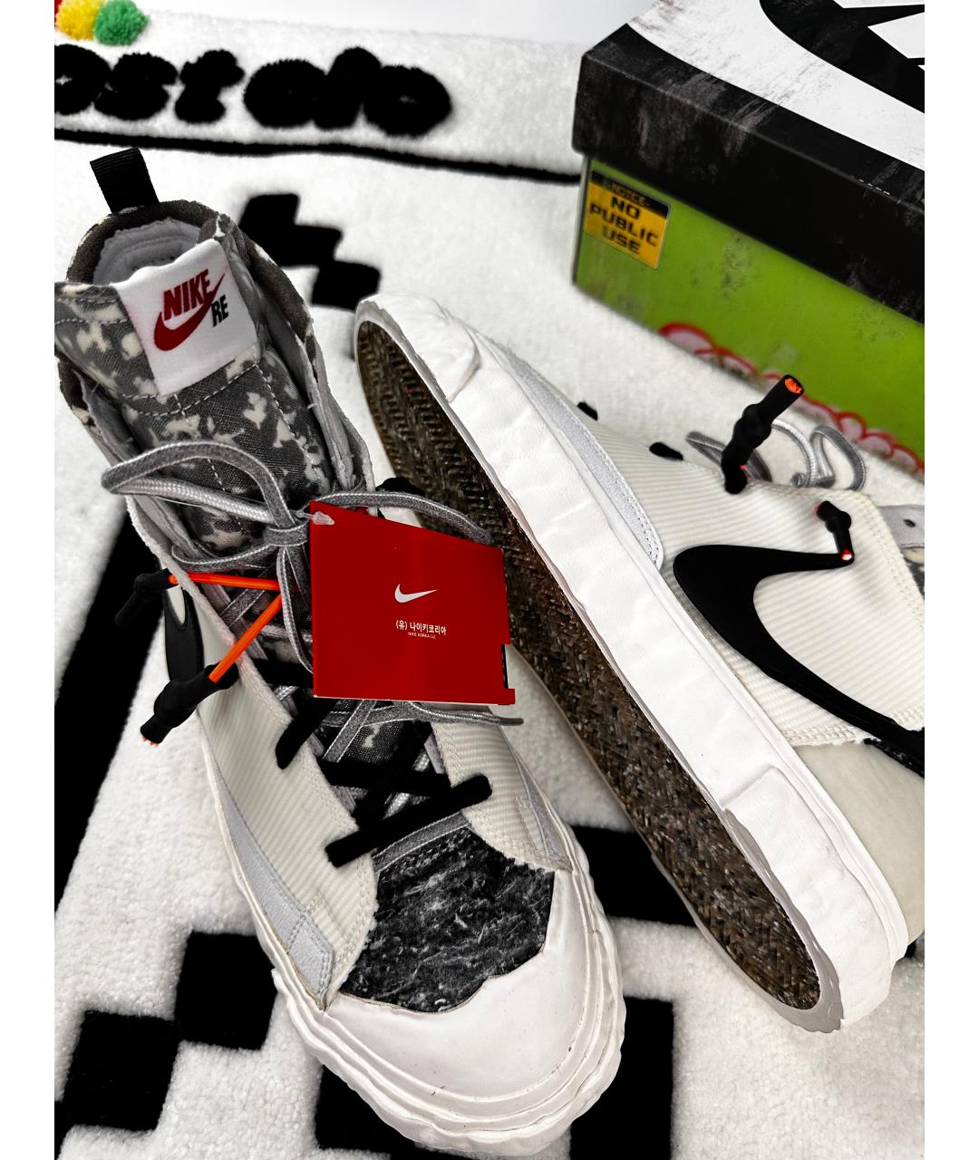 NIKE Белые высокие кроссовки / кеды, фото 3