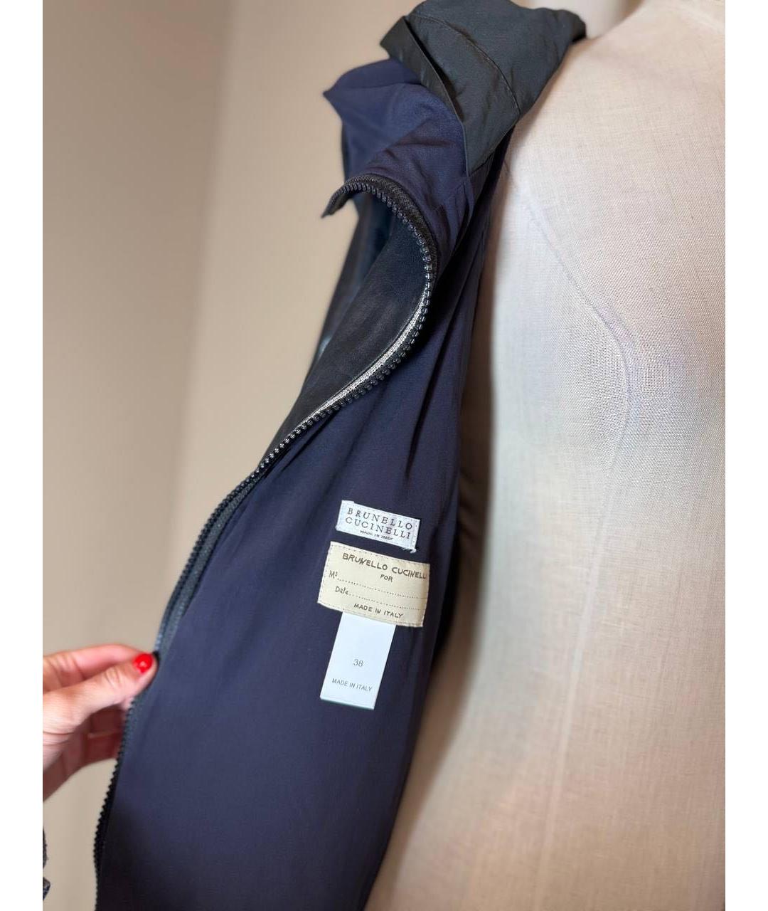 BRUNELLO CUCINELLI Кожаная куртка, фото 4