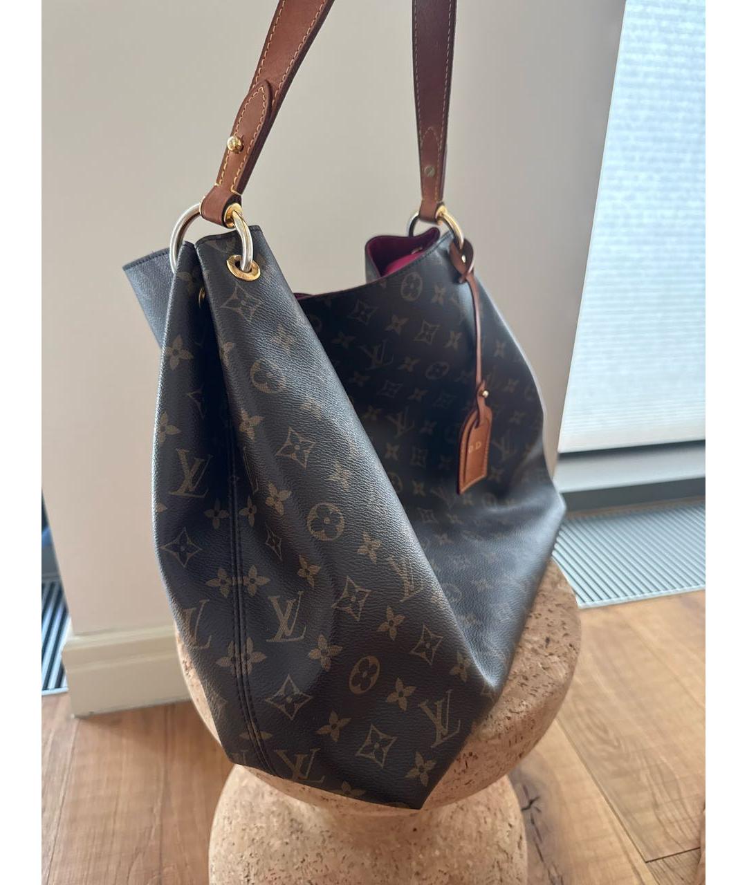 LOUIS VUITTON Коричневая сумка тоут, фото 2